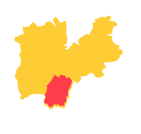 Mappa dell Unione distrettuale Vallagarina