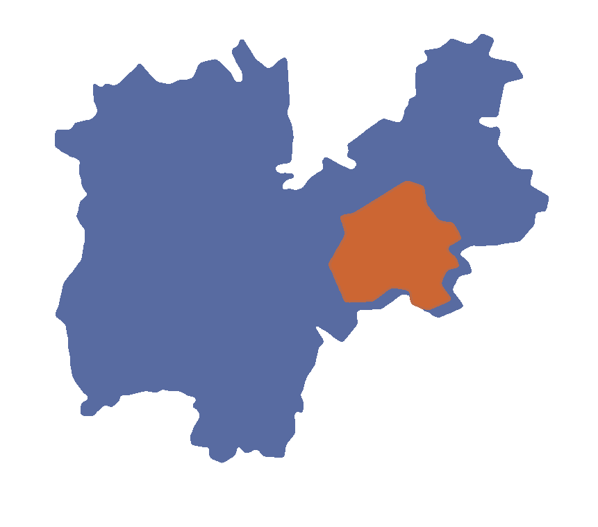 Mappa dell Unione distrettuale Valsugana e Tesino